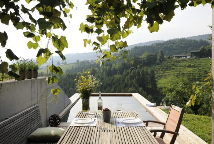 Ferienhäuser Österreich Terrasse