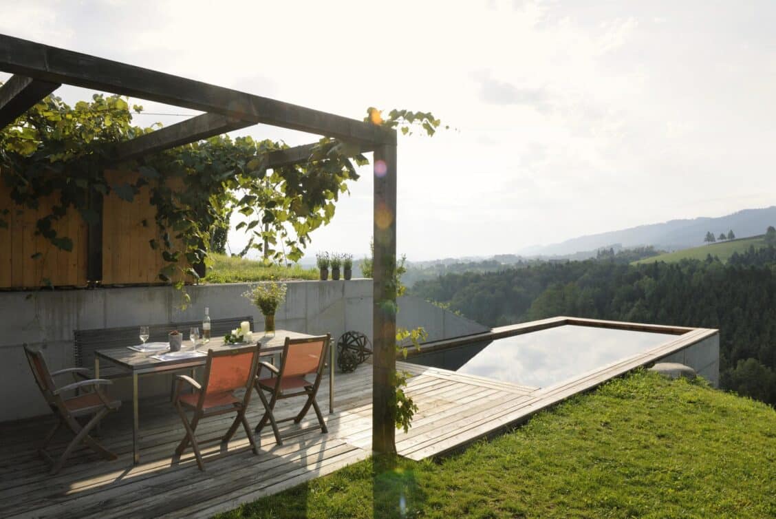 Ferienhäuser Südsteiermark Terrasse