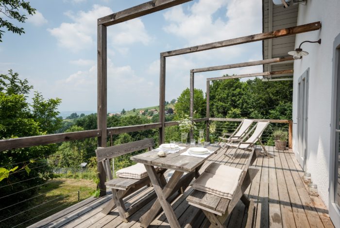 Ferienhäuser Österreich Weinstöckl Terrasse